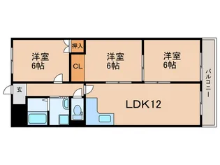 エントピア桂【1階】の間取り