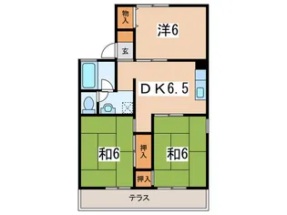 旭レジデンスA【1階】の間取り
