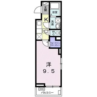 メゾン・ド・プリュネ【1階】の間取り
