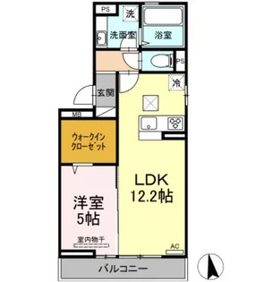 NAGISA A棟【1階】の間取り