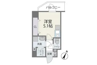MODERN PALAZZO博多vicino【6階】の間取り