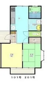 パレスシンコウC【1階】の間取り