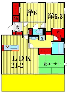 シゴーニュ【1階】の間取り