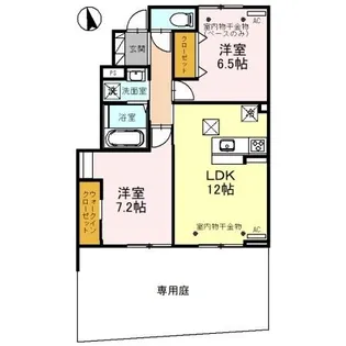 ル・ボン・シャトー【1階】の間取り