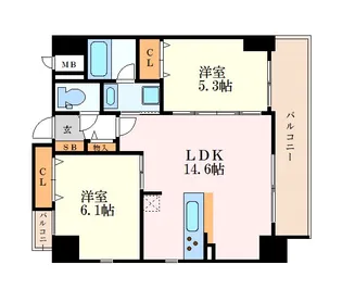Residence Nagoya【5階】の間取り