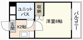 第六若宮ビル【3階】の間取り