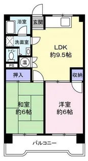 ニューいわきビル【8階】の間取り