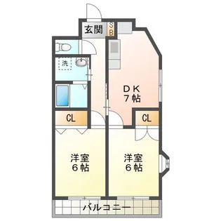 ロイヤルマンションHAMADA【3階】の間取り