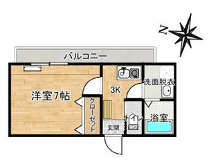サンフィールド松茂【4階】の間取り