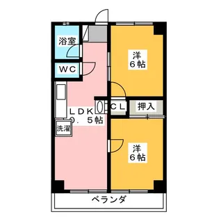 第2アラカワハイツ【3階】の間取り