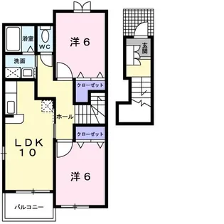 アルティプラーノハヤシV【2階】の間取り