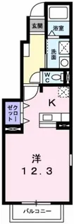 プレ・ガール・シェトワ I【1階】の間取り