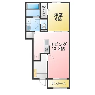 リブハピネスA【1階】の間取り