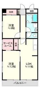 サンシティハイツ【3階】の間取り
