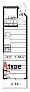 スタジオハゴロモ【1階】の間取り