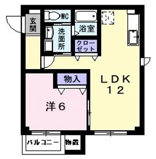マダムハウス【1階】の間取り