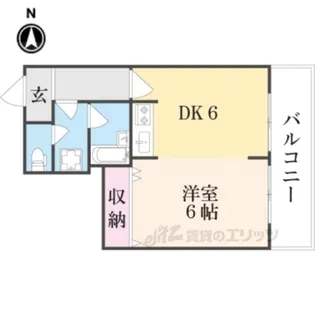ルミエール御池【4階】の間取り