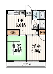 シティハイム アーバンハイムB【1階】の間取り