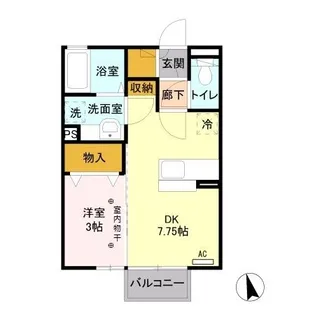 フラッツ・フジ【2階】の間取り