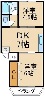 ファミール三井【2階】の間取り