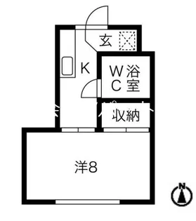 メゾンセビヤン【1階】の間取り