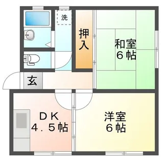 パルデンス水本【1階】の間取り
