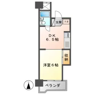菱家ビル【5階】の間取り