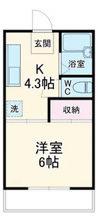 旭ハイツ柳瀬川【2階】の間取り