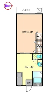 コ-ポ杉本【2階】の間取り