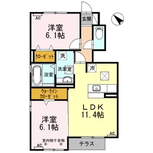 Arpege A【1階】の間取り