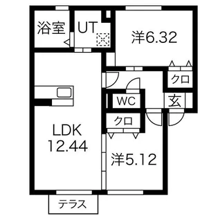 グリーンコート【1階】の間取り