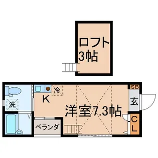 コンフォーテイア清水ヶ丘【2階】の間取り