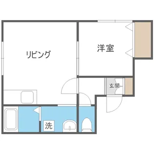 サウス南郷【3階】の間取り