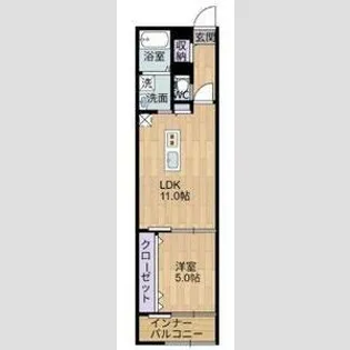 Growth Daiou【3階】の間取り