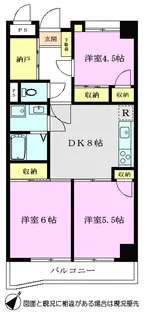 ヴィラ・クレールII【4階】の間取り