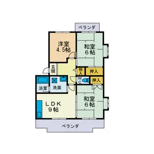 パストラル山口【3階】の間取り