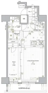PREMIUM CUBE G 後楽園【15階】の間取り