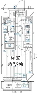 レガリス用賀【7階】の間取り
