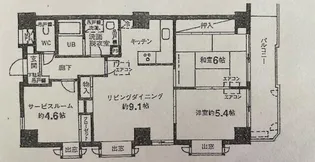 セレブラール蕨【6階】の間取り