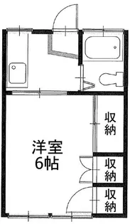 むつみ荘【1階】の間取り