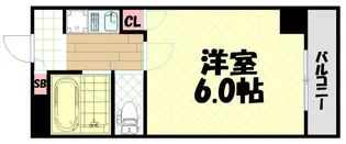 Wings弁天【3階】の間取り