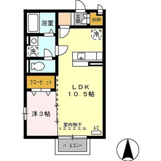 クレール花堂【2階】の間取り