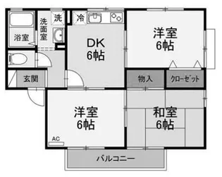 サザンコーポラス【1階】の間取り