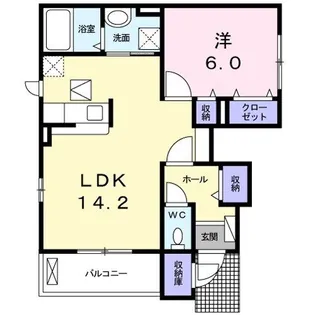 セイバリーハウス【1階】の間取り