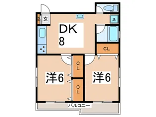 サクラコ-ポ【2階】の間取り