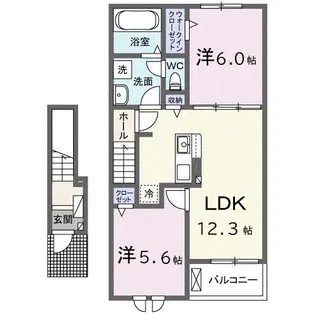 グランプレーヌ【2階】の間取り