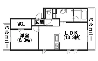 ソレイユ洛西口【3階】の間取り