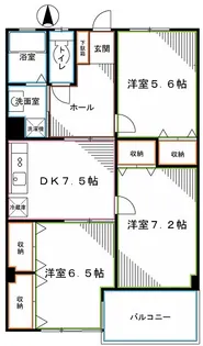 ヴェルドミール一橋【2階】の間取り