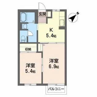 バリュージュF・T【1階】の間取り