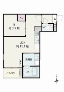 Jack hakusuiI【2階】の間取り